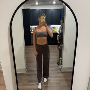 Lululemon Brown Espresso Softstreme Pintuck Mid-Rise Pant - SIZE XS